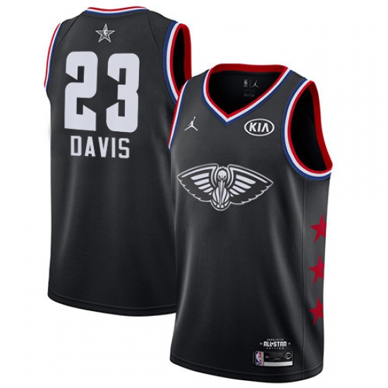 Pelicans #23 Anthony Davis Black Basketball Jordan Swingman 2019 All Star Game Jersey Pelicans #23 Anthony Davis Black Basketball Jordan Swingman 2019 All Star Game Jersey