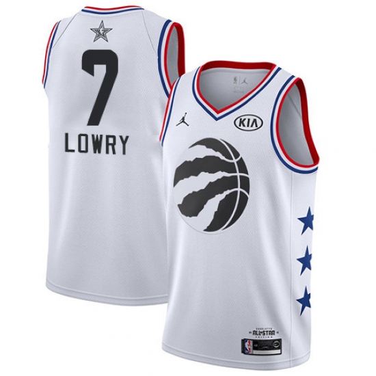 Raptors #7 Kyle Lowry White Basketball Jordan Swingman 2019 All Star Game Jersey Raptors #7 Kyle Lowry White Basketball Jordan Swingman 2019 All Star Game Jersey
