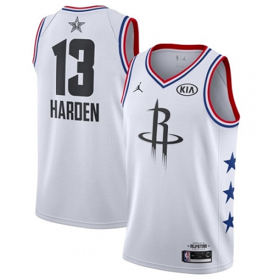 Rockets #13 James Harden White Basketball Jordan Swingman 2019 All Star Game Jersey Rockets #13 James Harden White Basketball Jordan Swingman 2019 All Star Game Jersey