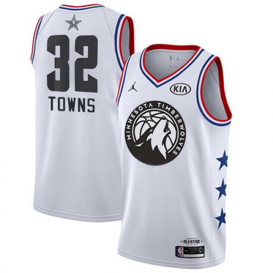 Timberwolves 32 KarlAnthony Towns White Youth Basketball Jordan Swingman 2019 AllStar Game Jersey Timberwolves 32 KarlAnthony Towns White Youth Basketball Jordan Swingman 2019 AllStar Game Jersey
