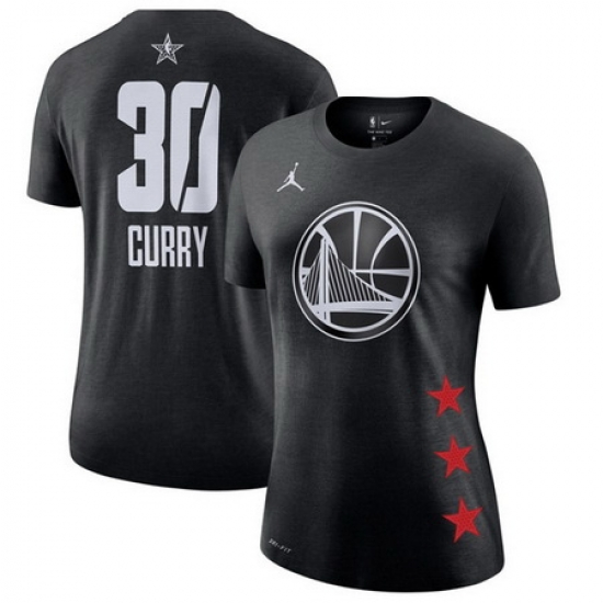 Warriors 30 Stephen Curry Black 2019 NBA All Star Game Women's T Shirt Warriors 30 Stephen Curry Black 2019 NBA All Star Game Women's T Shirt
