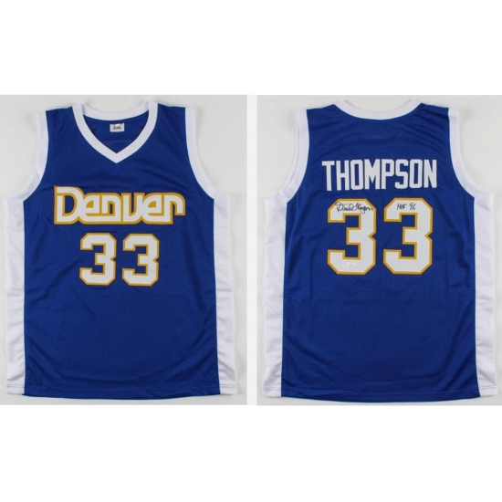 Men Denver Nuggets David Thompson #33 Blue Jersey Men Denver Nuggets David Thompson #33 Blue Jersey