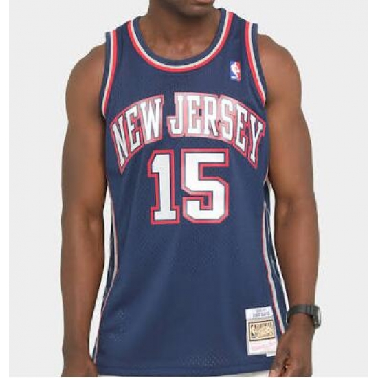Men New Jersey 15 Vince Carter Blue Jersey Men New Jersey 15 Vince Carter Blue Jersey