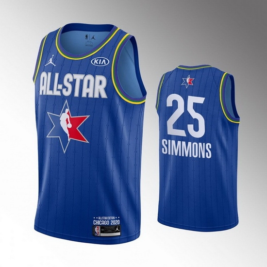 76ers 25 Ben Simmons Blue 2020 NBA All Star Jordan Brand Swingman Jersey 76ers 25 Ben Simmons Blue 2020 NBA All Star Jordan Brand Swingman Jersey