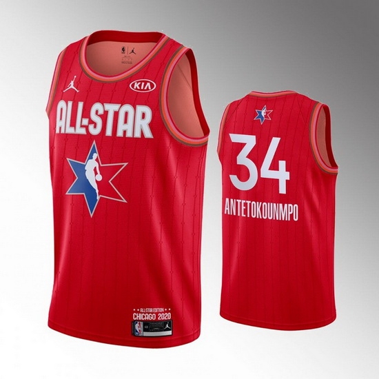 Bucks 34 Giannis Antetokounmpo Red 2020 NBA All Star Jordan Brand Swingman Jersey Bucks 34 Giannis Antetokounmpo Red 2020 NBA All Star Jordan Brand Swingman Jersey