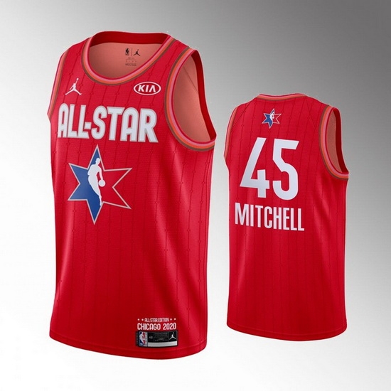 Jazz 45 Donovan Mitchell Red 2020 NBA All Star Jordan Brand Swingman Jersey Jazz 45 Donovan Mitchell Red 2020 NBA All Star Jordan Brand Swingman Jersey