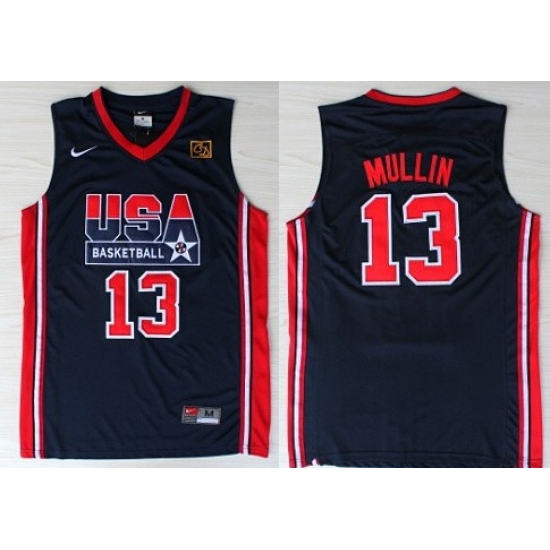 1992 Olympics Team USA 13 Chris Mullin Navy Blue Swingman Jersey 1992 Olympics Team USA 13 Chris Mullin Navy Blue Swingman Jersey