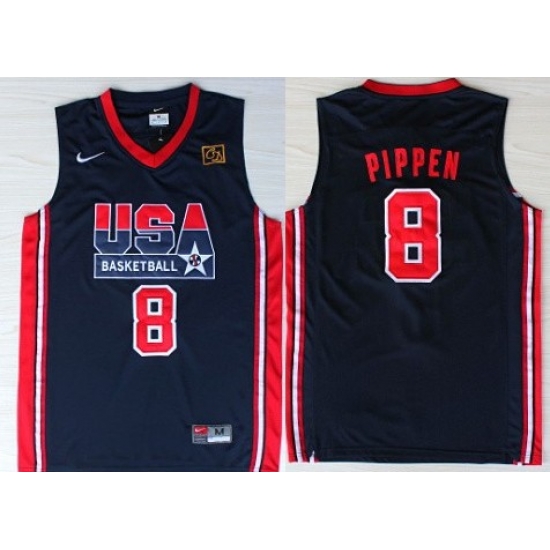 1992 Olympics Team USA 8 Scottie Pippen Navy Blue Swingman Jersey 1992 Olympics Team USA 8 Scottie Pippen Navy Blue Swingman Jersey