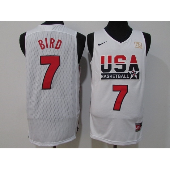 Youth USA Basketball 7 Larry Bird White Stitched Jersey Youth USA Basketball 7 Larry Bird White Stitched Jersey