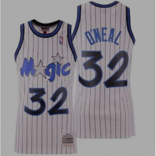 Magic O'Neal White strips Jersey Magic O'Neal White strips Jersey