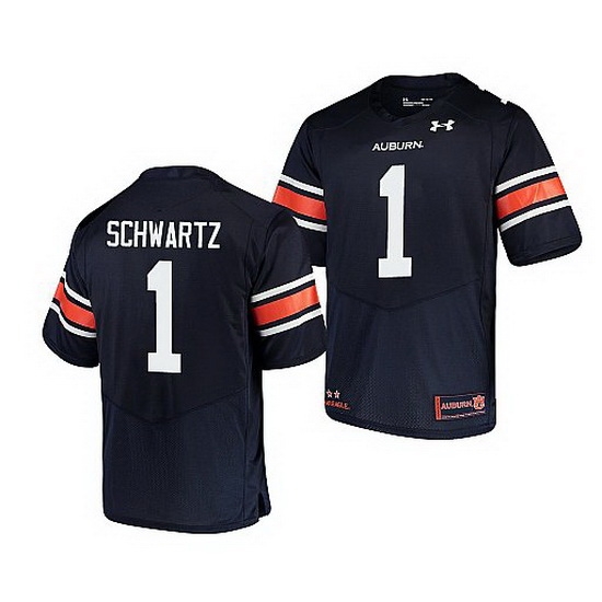 Auburn Tigers Anthony Schwartz Navy Replica Men'S Jersey 0 Auburn Tigers Anthony Schwartz Navy Replica Men'S Jersey 0
