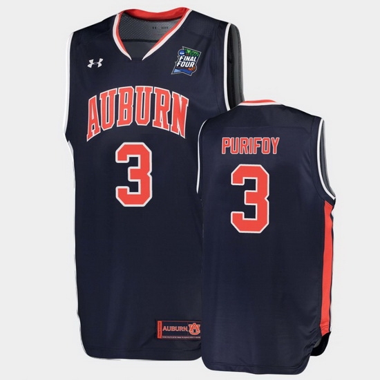 Auburn Tigers Danjel Purifoy Navy 2019 Final Four Men'S Jersey Auburn Tigers Danjel Purifoy Navy 2019 Final Four Men'S Jersey
