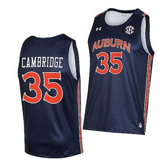 Auburn Tigers Devan Cambridge Navy College Basketball 2021 22 Jersey Auburn Tigers Devan Cambridge Navy College Basketball 2021 22 Jersey