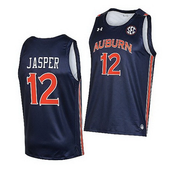 Auburn Tigers Zep Jasper Navy College Basketball 2021 22 Jersey Auburn Tigers Zep Jasper Navy College Basketball 2021 22 Jersey