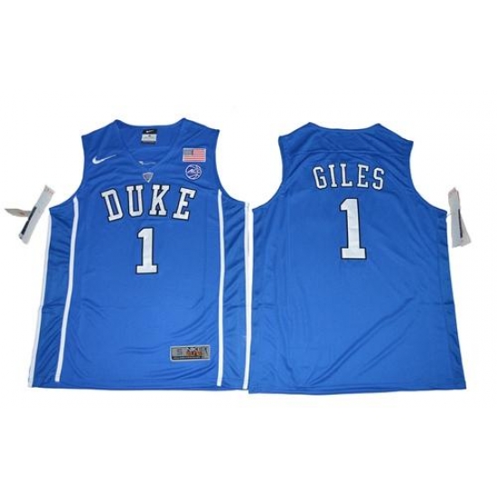 Blue Devils #1 Harry Giles Blue Basketball Elite Stitched NCAA Jersey Blue Devils #1 Harry Giles Blue Basketball Elite Stitched NCAA Jersey
