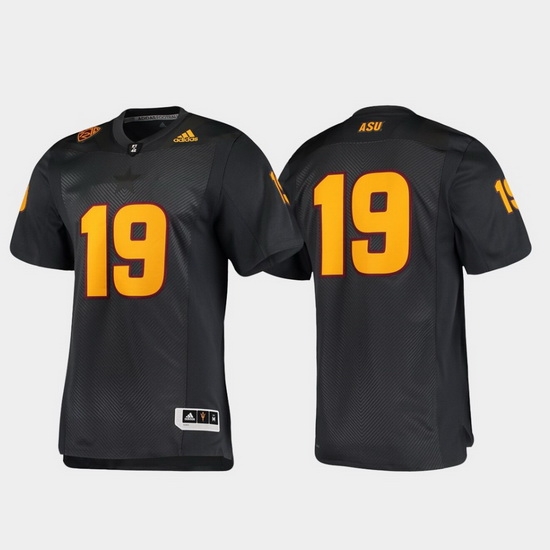 Men Arizona State Sun Devils 19 Black Premier Football Jersey Men Arizona State Sun Devils 19 Black Premier Football Jersey