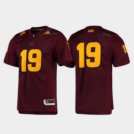 Men Arizona State Sun Devils 19 Maroon Premier Football Jersey Men Arizona State Sun Devils 19 Maroon Premier Football Jersey