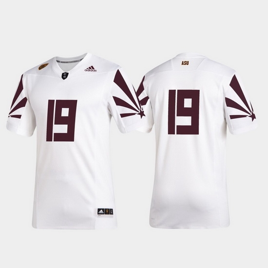 Men Arizona State Sun Devils 19 White 2019 Special Game Premier Football Jersey Men Arizona State Sun Devils 19 White 2019 Special Game Premier Football Jersey