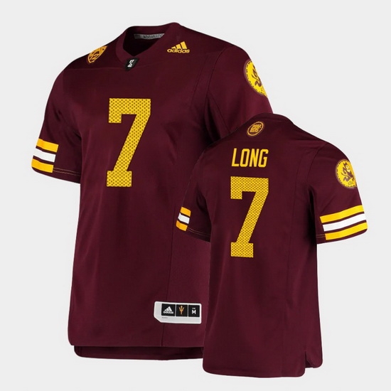 Men Arizona State Sun Devils Ethan Long Premier Maroon Football Jersey Men Arizona State Sun Devils Ethan Long Premier Maroon Football Jersey