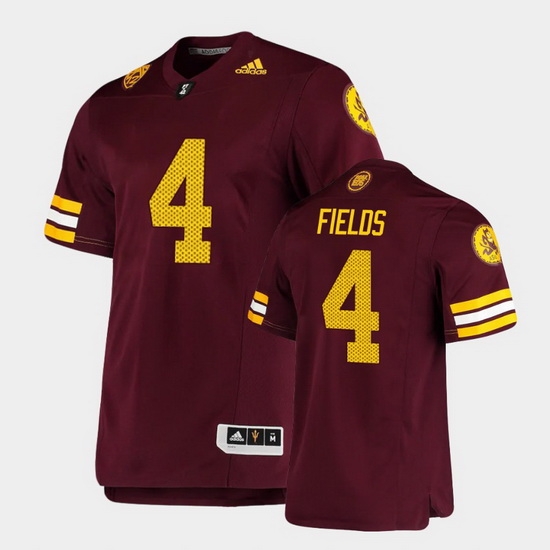 Men Arizona State Sun Devils Evan Fields Premier Maroon Football Jersey Men Arizona State Sun Devils Evan Fields Premier Maroon Football Jersey