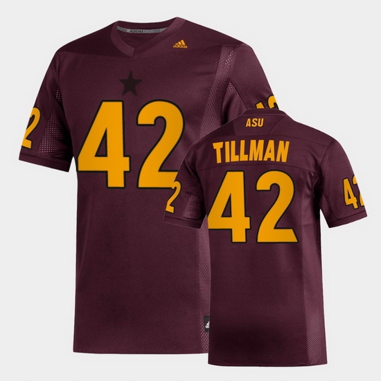 Men Arizona State Sun Devils Pat Tillman Replica Maroon Football Jersey Men Arizona State Sun Devils Pat Tillman Replica Maroon Football Jersey