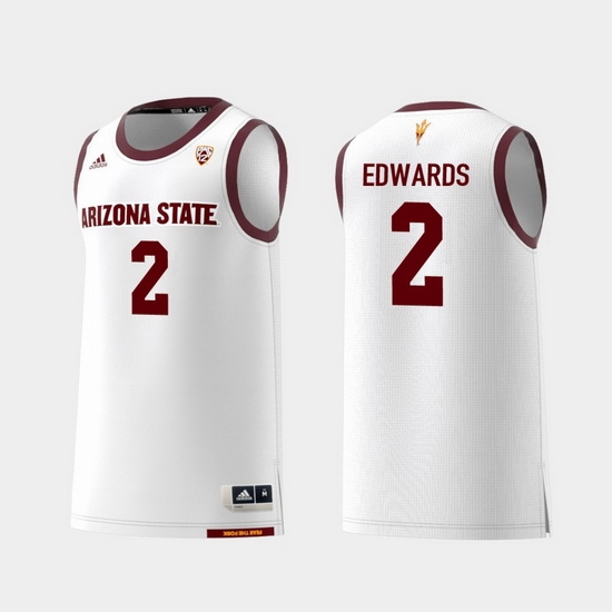 Men Arizona State Sun Devils Rob Edwards White Replica College Basketball Jersey Men Arizona State Sun Devils Rob Edwards White Replica College Basketball Jersey