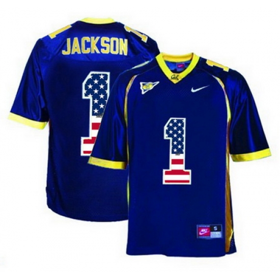 California Golden Bears 1 DeSean Jackson Navy USA Flag College Football Jersey California Golden Bears 1 DeSean Jackson Navy USA Flag College Football Jersey