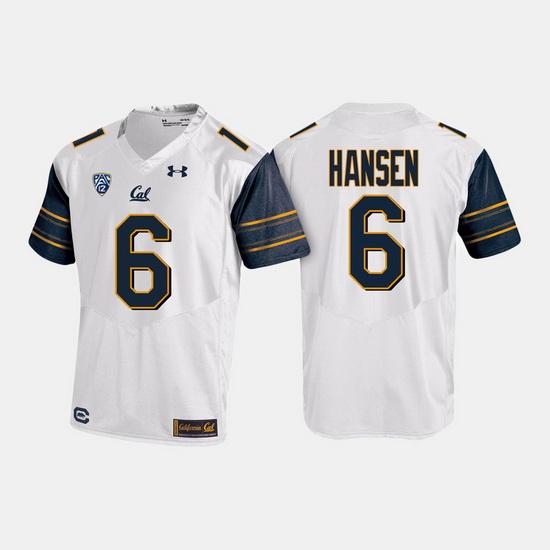 California Golden Bears Chad Hansen College Football White Jersey California Golden Bears Chad Hansen College Football White Jersey