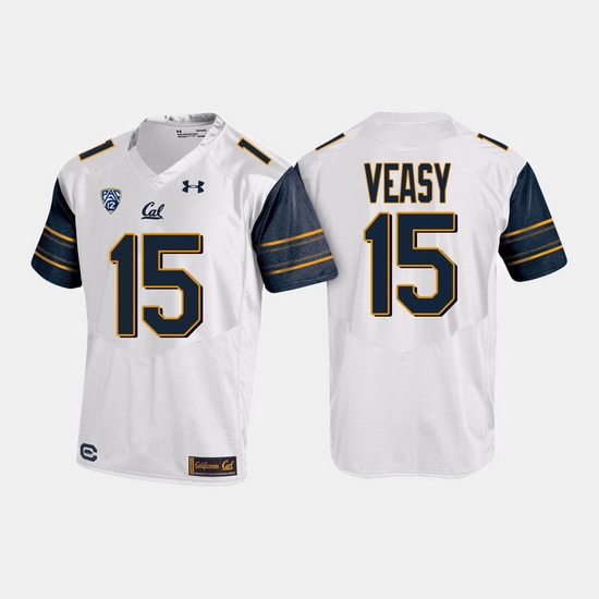 California Golden Bears Jordan Veasy College Football White Jersey California Golden Bears Jordan Veasy College Football White Jersey