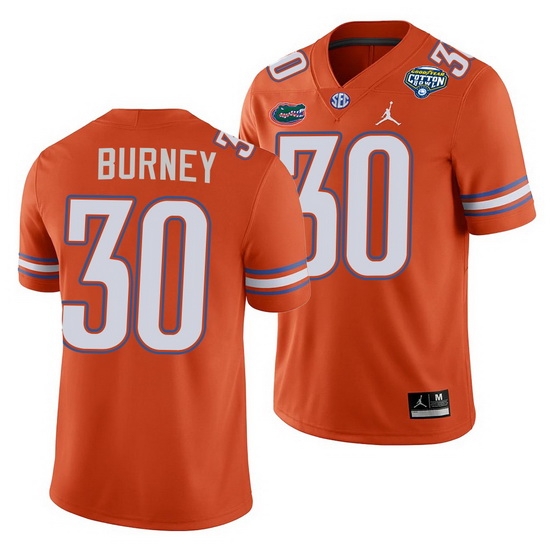 Florida Gators Amari Burney Orange 2020 Cotton Bowl Classic College Football Jersey Florida Gators Amari Burney Orange 2020 Cotton Bowl Classic College Football Jersey