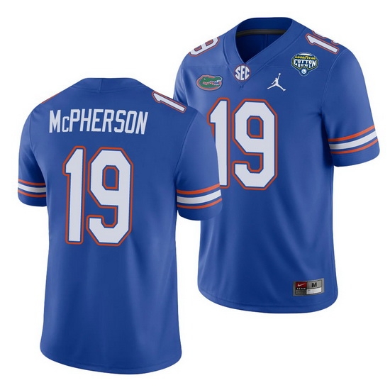 Florida Gators Evan Mcpherson Royal 2020 Cotton Bowl Men'S Jersey Florida Gators Evan Mcpherson Royal 2020 Cotton Bowl Men'S Jersey