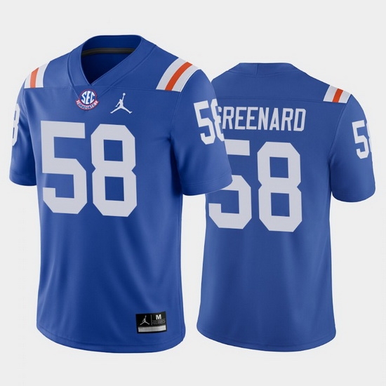 Florida Gators Jonathan Greenard Royal Throwback Men'S Jersey Florida Gators Jonathan Greenard Royal Throwback Men'S Jersey