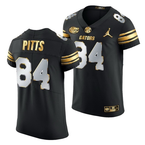 Florida Gators Kyle Pitts Black Golden Edition Jersey Florida Gators Kyle Pitts Black Golden Edition Jersey