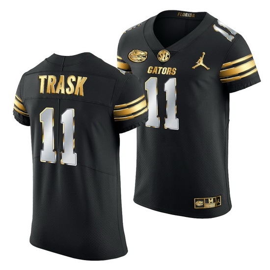 Florida Gators Kyle Trask Black Golden Edition Jersey Florida Gators Kyle Trask Black Golden Edition Jersey