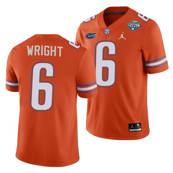 Florida Gators Nay'Quan Wright Orange 2020 Cotton Bowl Classic College Football Jersey Florida Gators Nay'Quan Wright Orange 2020 Cotton Bowl Classic College Football Jersey