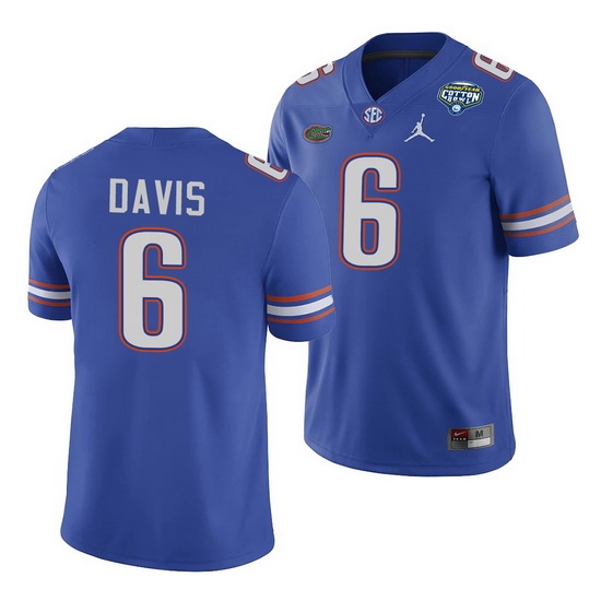 Florida Gators Shawn Davis Royal 2020 Cotton Bowl Classic College Football Jersey Florida Gators Shawn Davis Royal 2020 Cotton Bowl Classic College Football Jersey
