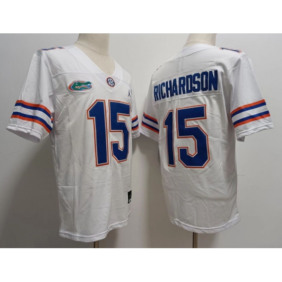 Men Florida Gators Anthony Richardson #15 White College Football Jersey Men Florida Gators Anthony Richardson #15 White College Football Jersey