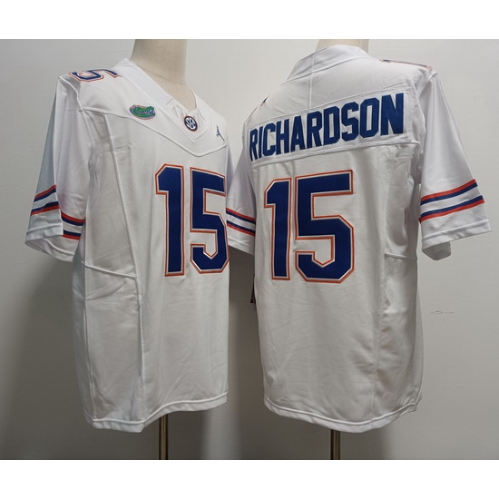 Men Florida Gators Anthony Richardson #15 White F U S E College Football Jersey Men Florida Gators Anthony Richardson #15 White F U S E College Football Jersey