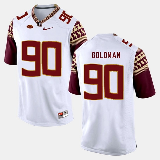 Florida State Seminoles Eddie Goldman College Football White Jersey Florida State Seminoles Eddie Goldman College Football White Jersey