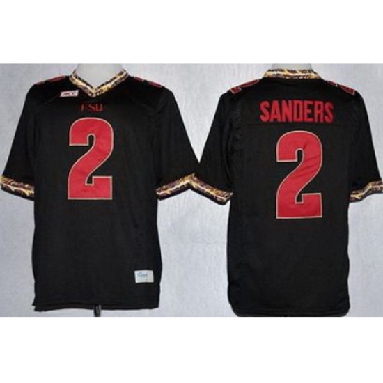 Florida State Seminoles FSU 2 Deion Sanders Black NCAA Jerseys Florida State Seminoles FSU 2 Deion Sanders Black NCAA Jerseys