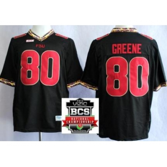 Florida State Seminoles (FSU) 80 Rashad Greene Black College Football NCAA Jerseys 2014 Vizio BCS National Championship Game Patch Florida State Seminoles (FSU) 80 Rashad Greene Black College Football NCAA Jerseys 2014 Vizio BCS National Championship Game Patch