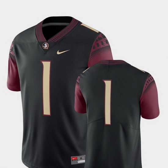Men Florida State Seminoles 1 Black College Football 2018 Game Jersey Men Florida State Seminoles 1 Black College Football 2018 Game Jersey