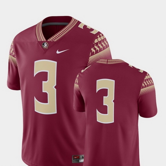Men Florida State Seminoles 3 Garnet College Football 2018 Game Jersey Men Florida State Seminoles 3 Garnet College Football 2018 Game Jersey