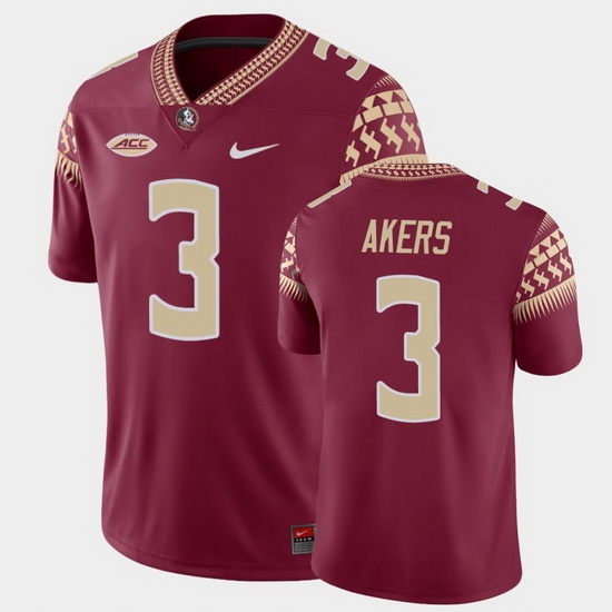 Men Florida State Seminoles Cam Akers Game Garnet College Football Jersey Men Florida State Seminoles Cam Akers Game Garnet College Football Jersey
