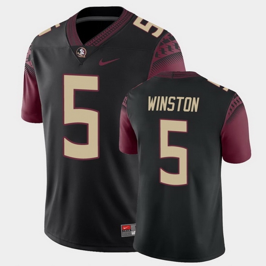 Men Florida State Seminoles Jameis Winston College Football Black Alternate Game Jersey Men Florida State Seminoles Jameis Winston College Football Black Alternate Game Jersey