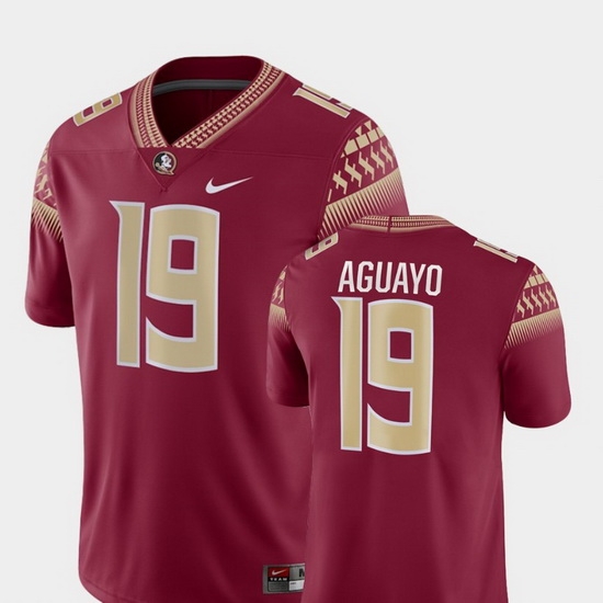 Men Florida State Seminoles Roberto Aguayo 19 Garnet Game College Football Jersey Men Florida State Seminoles Roberto Aguayo 19 Garnet Game College Football Jersey