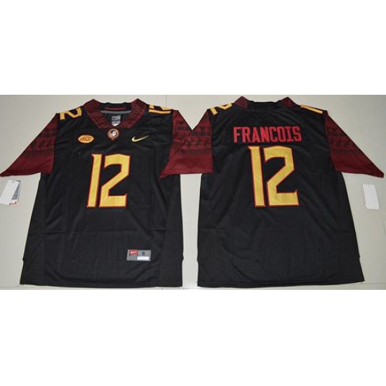 Seminoles #12 Deondre Francois Black Limited Stitched NCAA Jersey Seminoles #12 Deondre Francois Black Limited Stitched NCAA Jersey