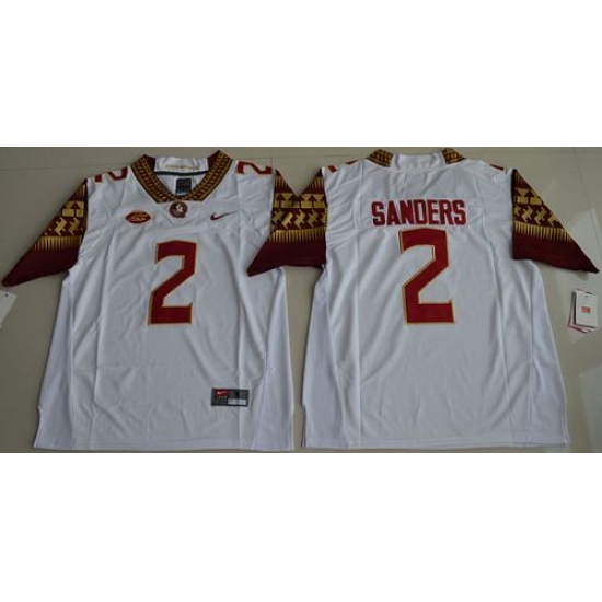 Seminoles #2 Deion Sanders White Limited Stitched NCAA Limited Jersey Seminoles #2 Deion Sanders White Limited Stitched NCAA Limited Jersey