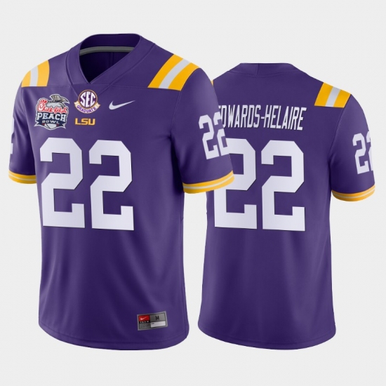 LSU Tiger Clyde Edwards Helaire Purple Away Men'S Jersey LSU Tiger Clyde Edwards Helaire Purple Away Men'S Jersey