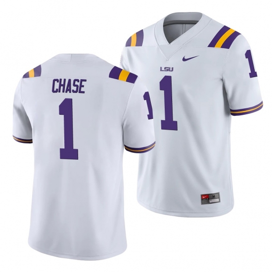LSU Tiger Ja'Marr Chase White College Football Men'S Jersey LSU Tiger Ja'Marr Chase White College Football Men'S Jersey